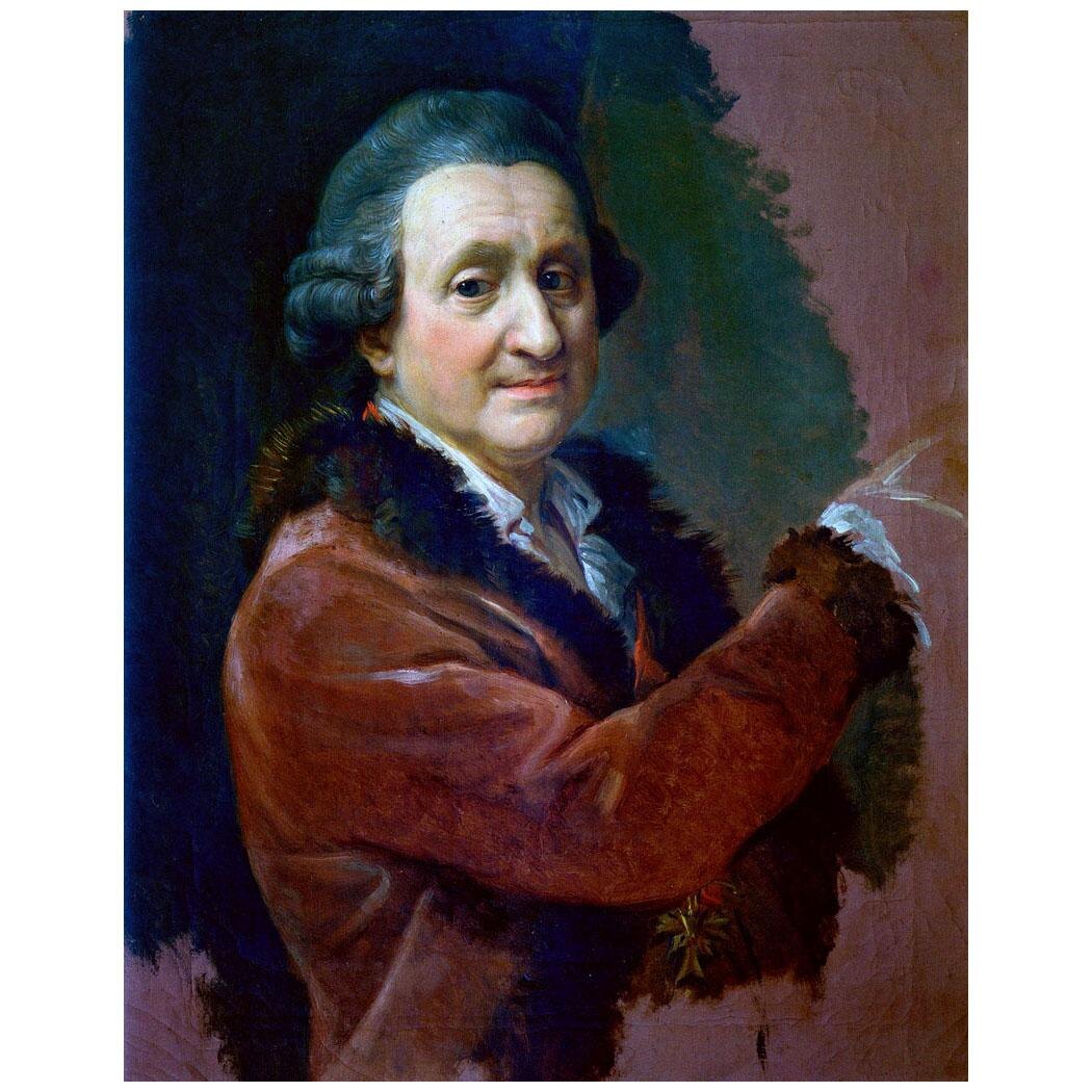 Pompeo Batoni. Autoritratto. 1773-1774. Uffizi, Firenze