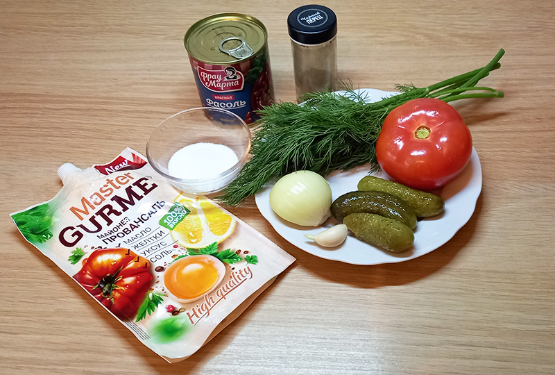 Необходимые продукты для салата