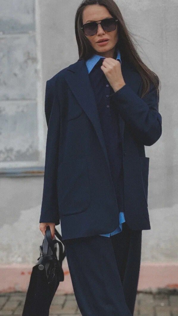 Пиджак с накладными карманами