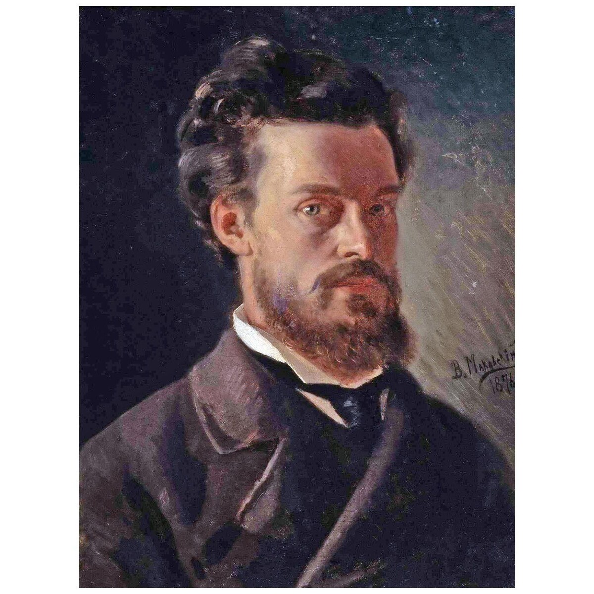 Владимир Маковский. Автопортрет. 1876. Музей-усадьба Ярошенко, Кисловодск