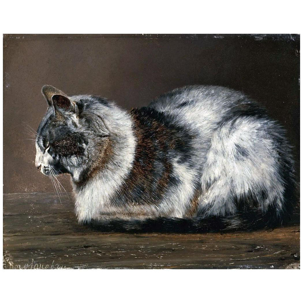 Иван Похитонов. Кот. 1878, 19 х 24,8 см. Частное собрание