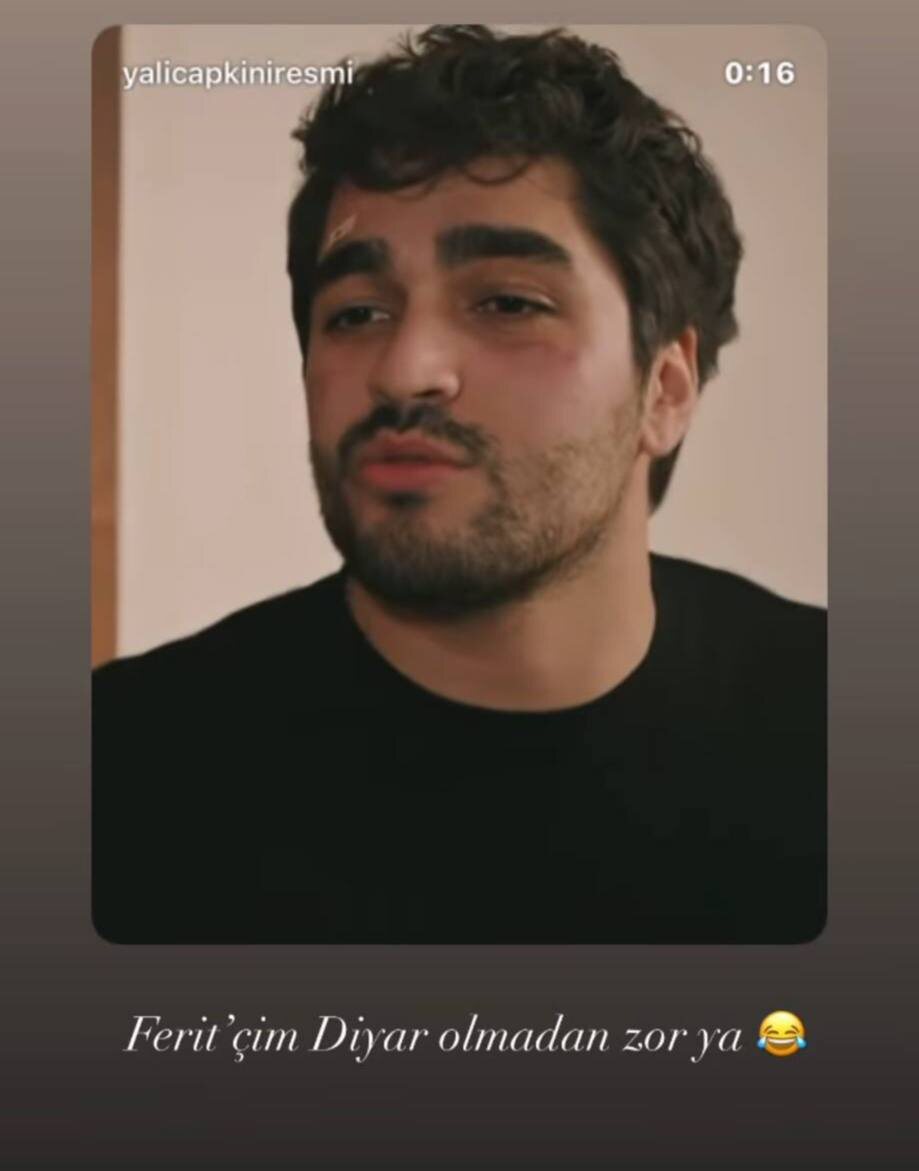 Сторис Пелин  «Мой Ферит, тяжело без Дияр😂».