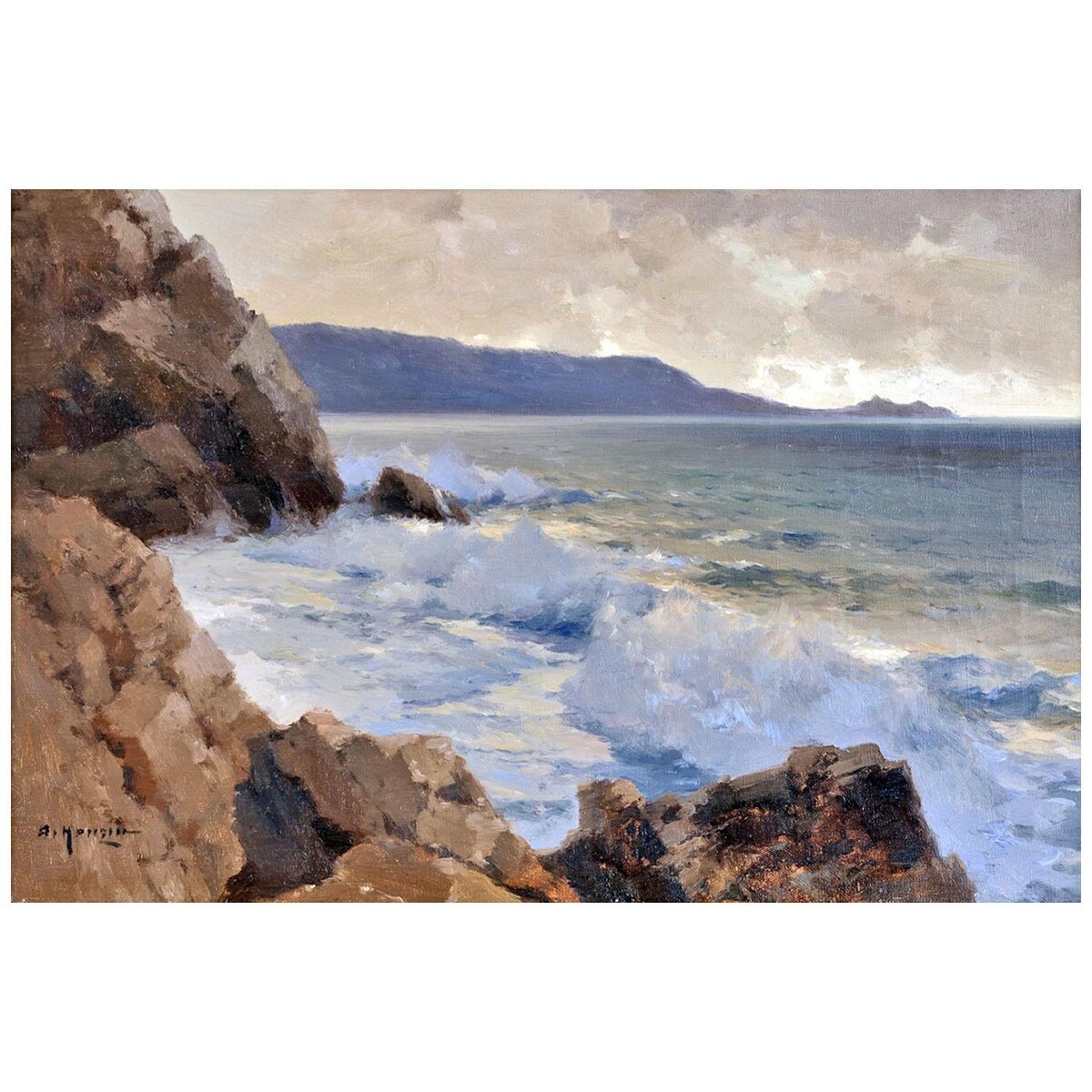 Алексей Ганзен. Морское побережье. 1900-е