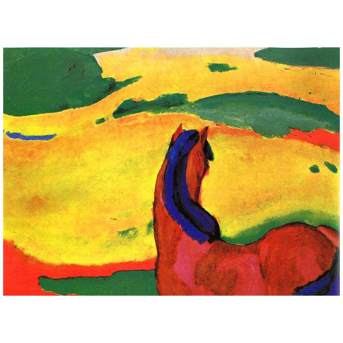 Franz Marc. Pferd in Landschaft. 1910. Musum Folkwang Essen