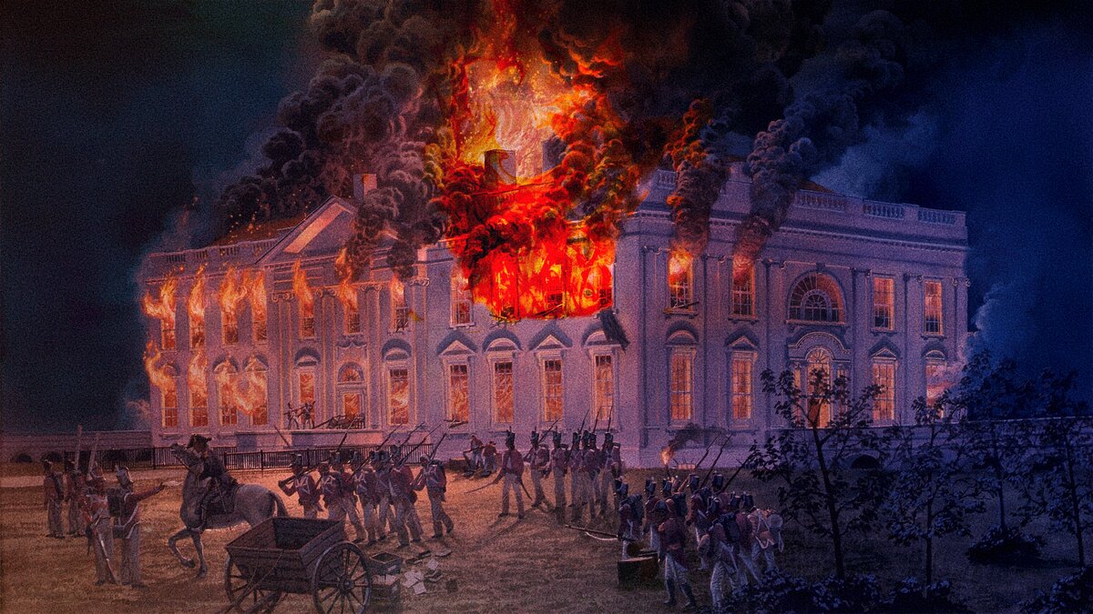 Англичане в отместку за Канаду сожгли «Белый дом»