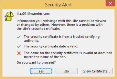 Имя в сертификате безопасности недействительно или не соответствует имени сайта