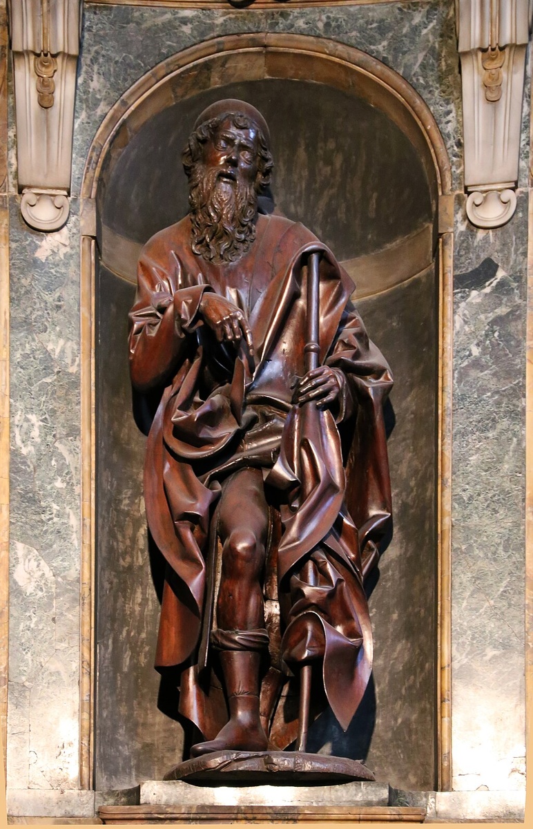 Файт Штосс, статуя св.Роха, ок.1520. Дерево. Церковь Сантиссима Аннунциата, Флоренция, Италия. 