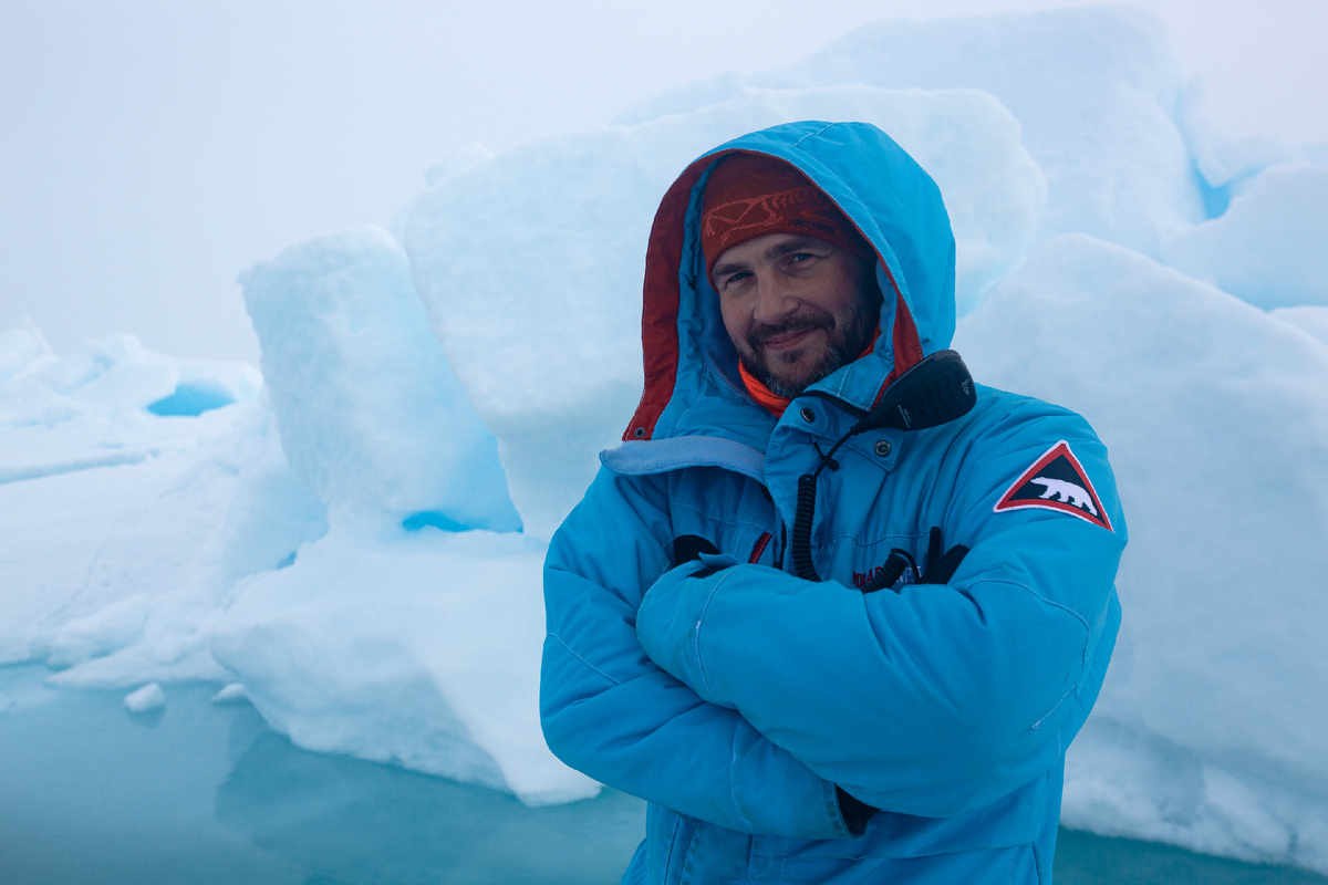 Антон Курпяков на Северном полюсе