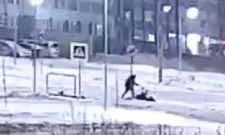    Фото: скрин видео с камеры уличного наблюдения.