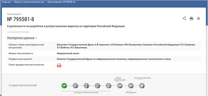 Скриншот страницы сайта sozd.duma.gov.ru