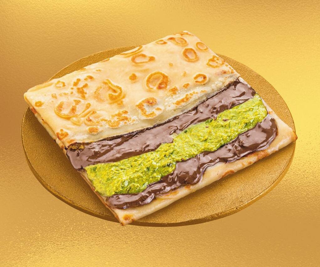 «Теремок» представил дубайский блин: шоколад, фисташки и катаифи