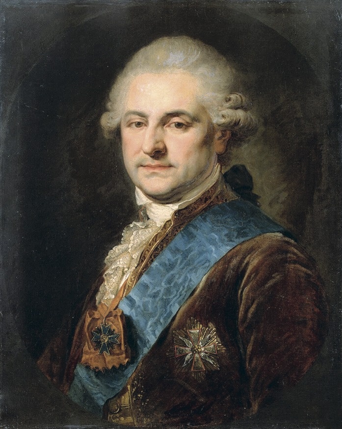 С. Понятовский. Портрет работы И. Б. Лампи Старшего. (1788). 