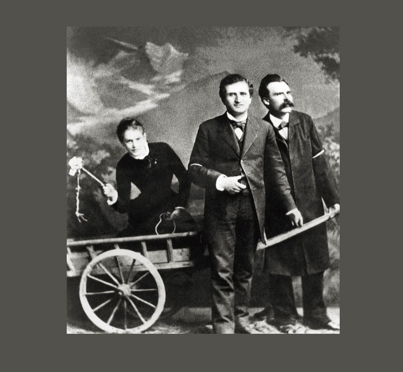 Лу Саломе, Ницше и Пауль Рее - знаменитая историческая фотокарточка