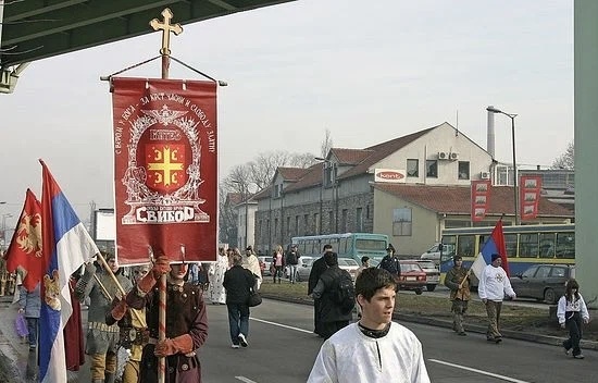 Праздничные шествия в Белграде на праздник Крещения - фото с сайта pravoslavie.ru