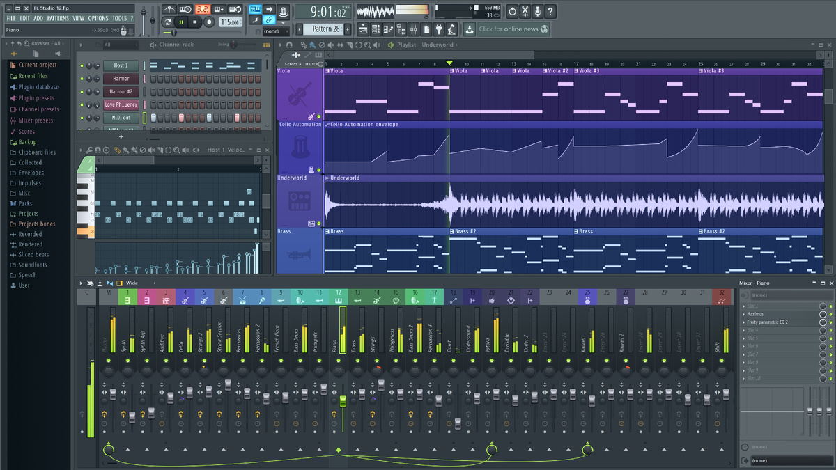 Интерфейс FL Studio
