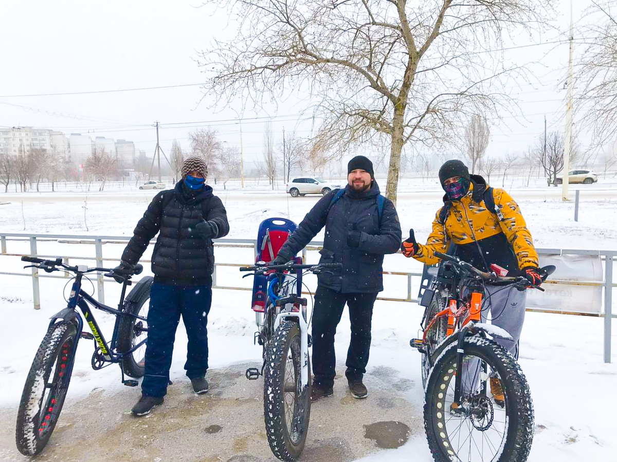 Команда велолюбителей 