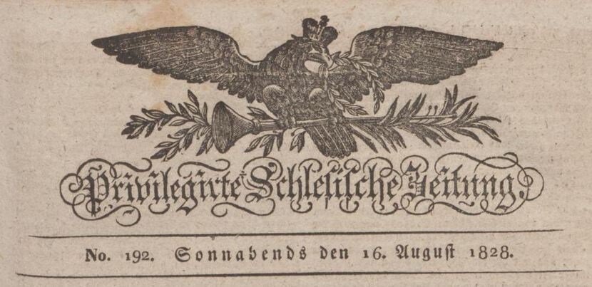 Привилегированная силезская газета. 1828, № 192 (16 августа)