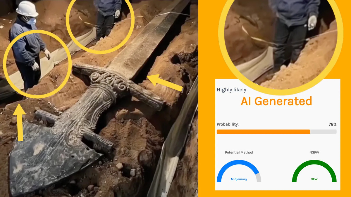 У людей на фото часто встречаются деформированные руки, дополнительные пальцы или размазанные контуры / © YouTube, ConsciouSean