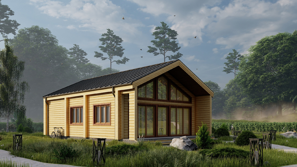 Просторный дом со вторым светом в большой гостиной