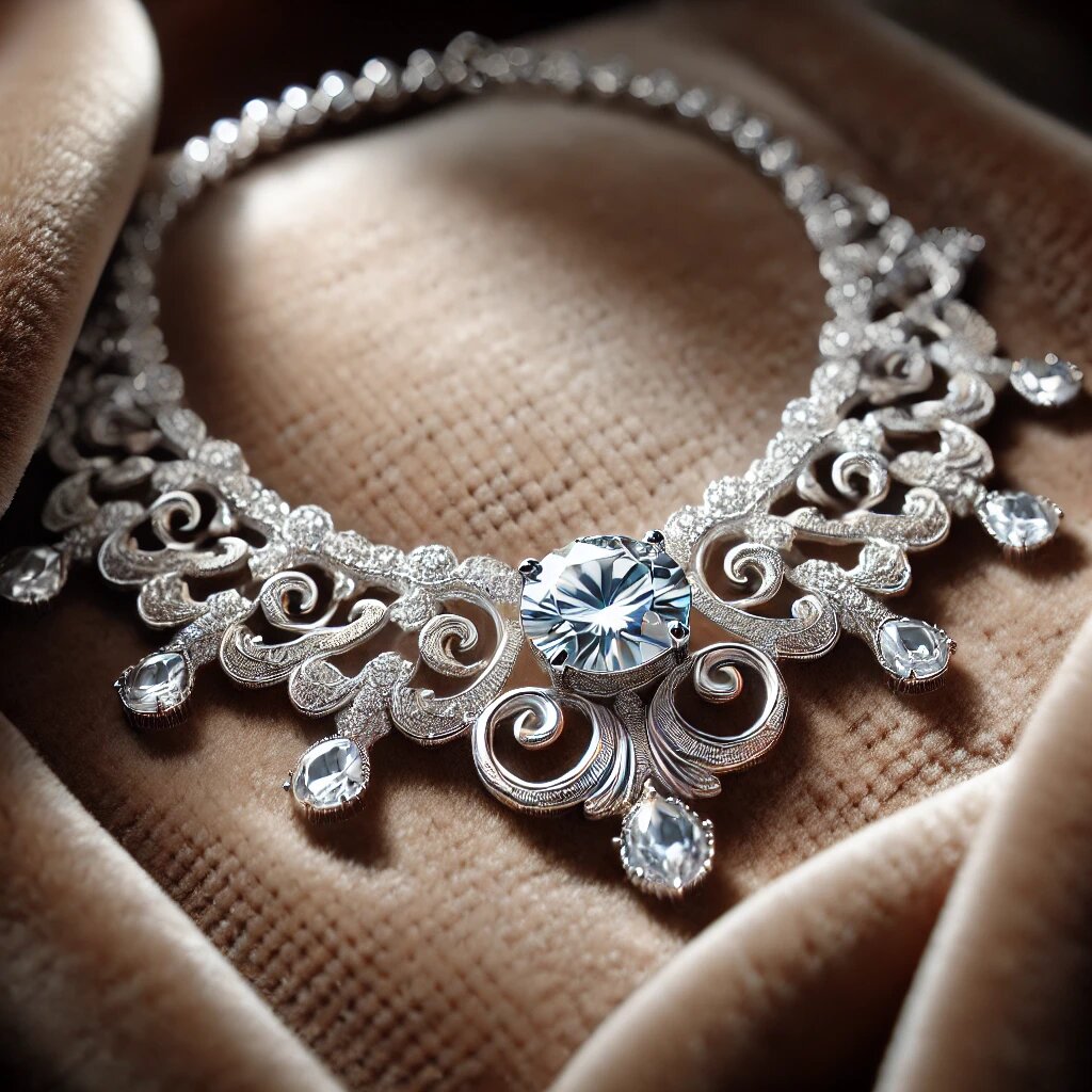 Элегантное бриллиантовое ожерелье с классическим дизайном