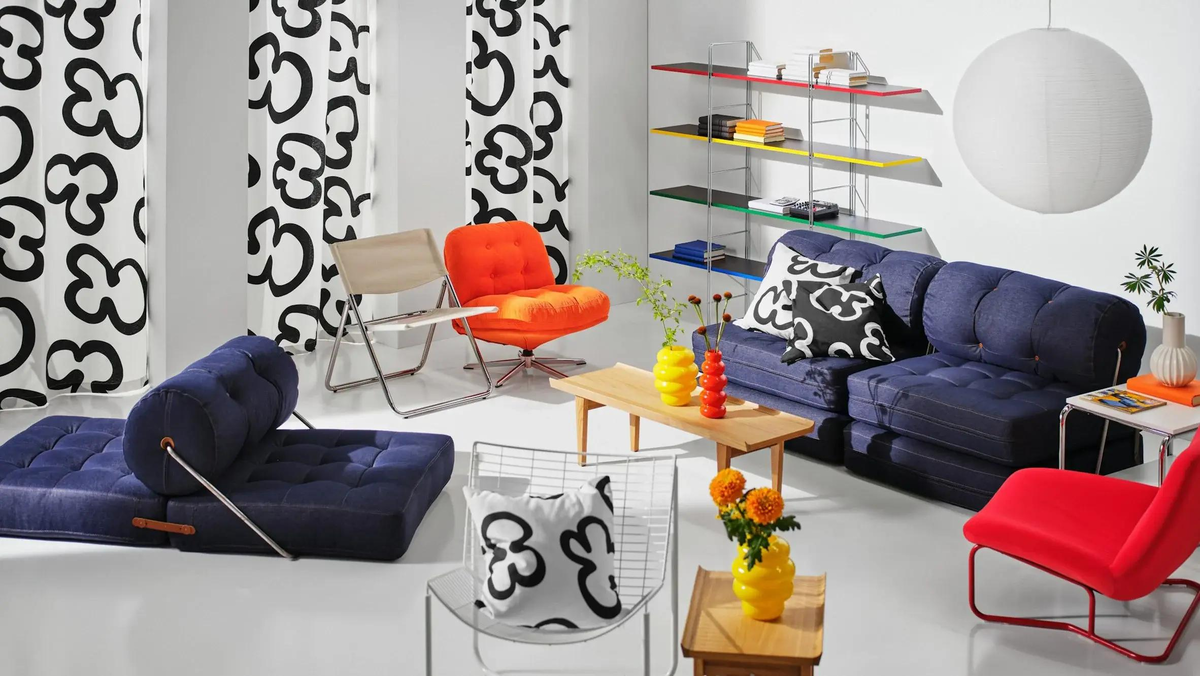 Стеллаж Нильса Гаммелгарда в интерьере (фото: Икея)