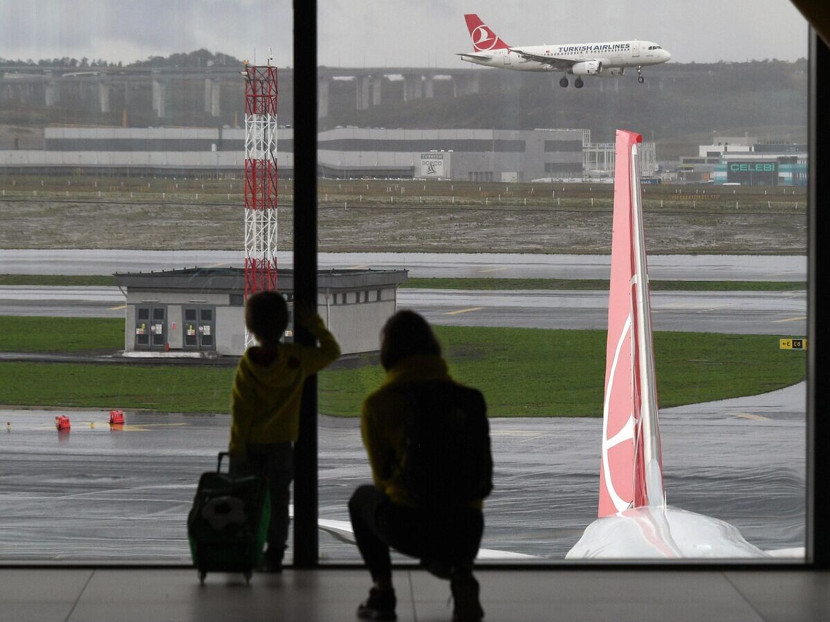    Пассажиры в Международном аэропорту© РИА Новости / Максим Блинов