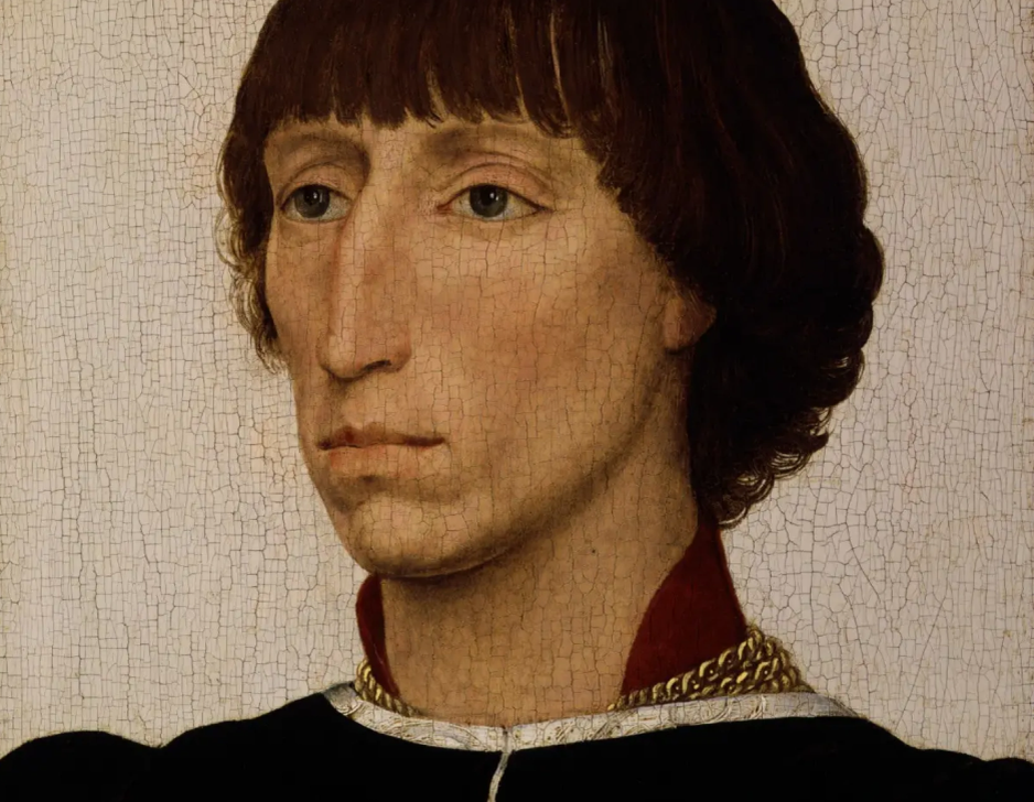 фрагмент портрета Франческо д`Эсте, художник Рогир ван дер Вейден. 1450