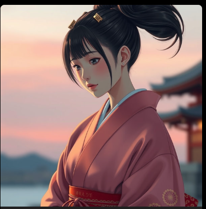 Ещё одна очаровательная японка от ИИ