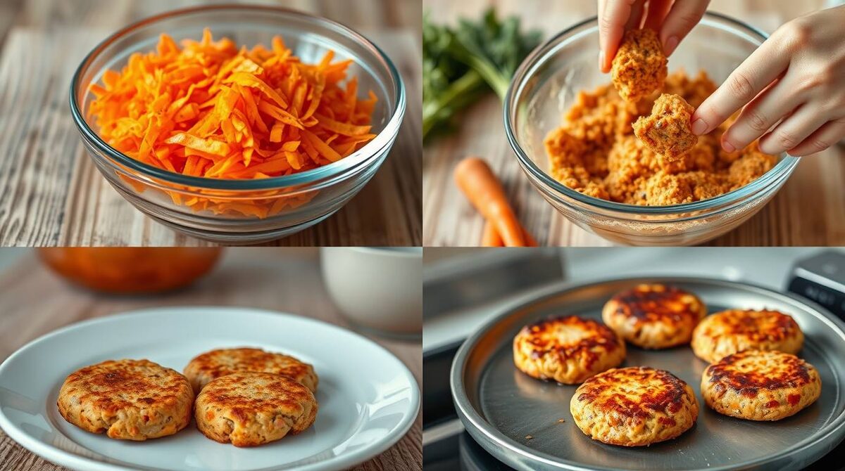 Процесс приготовления морковных котлеток: от тертой моркови до румяной корочки