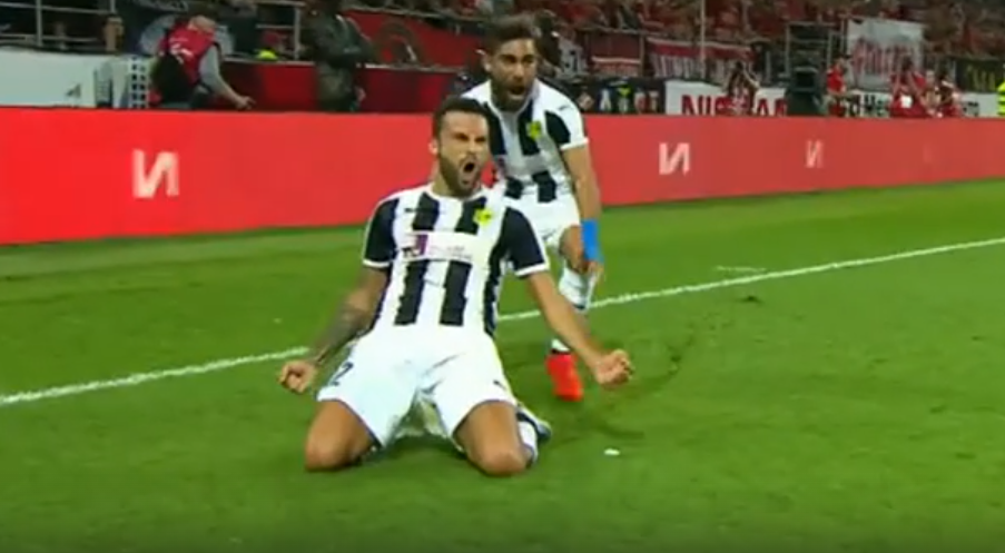 Иван Тричковски празднует гол в ворота  «Спартака»