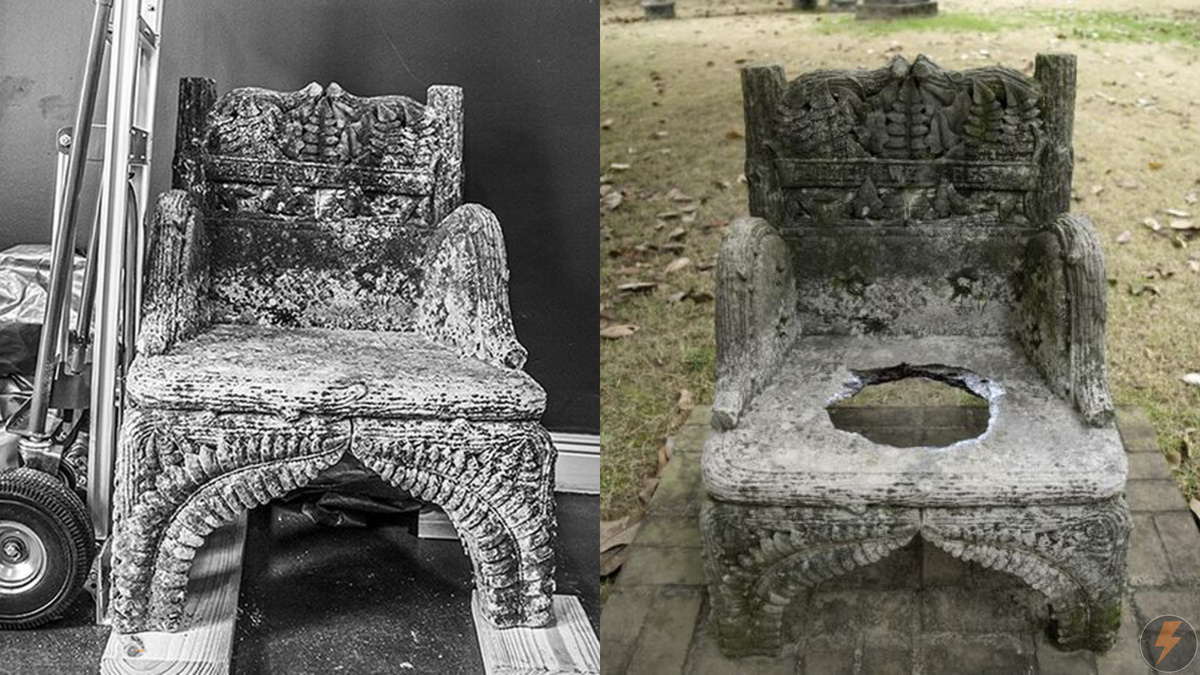 Кресло Джефферсона Дэвиса было подарено городу Сельма в Алабаме в 1893 году.