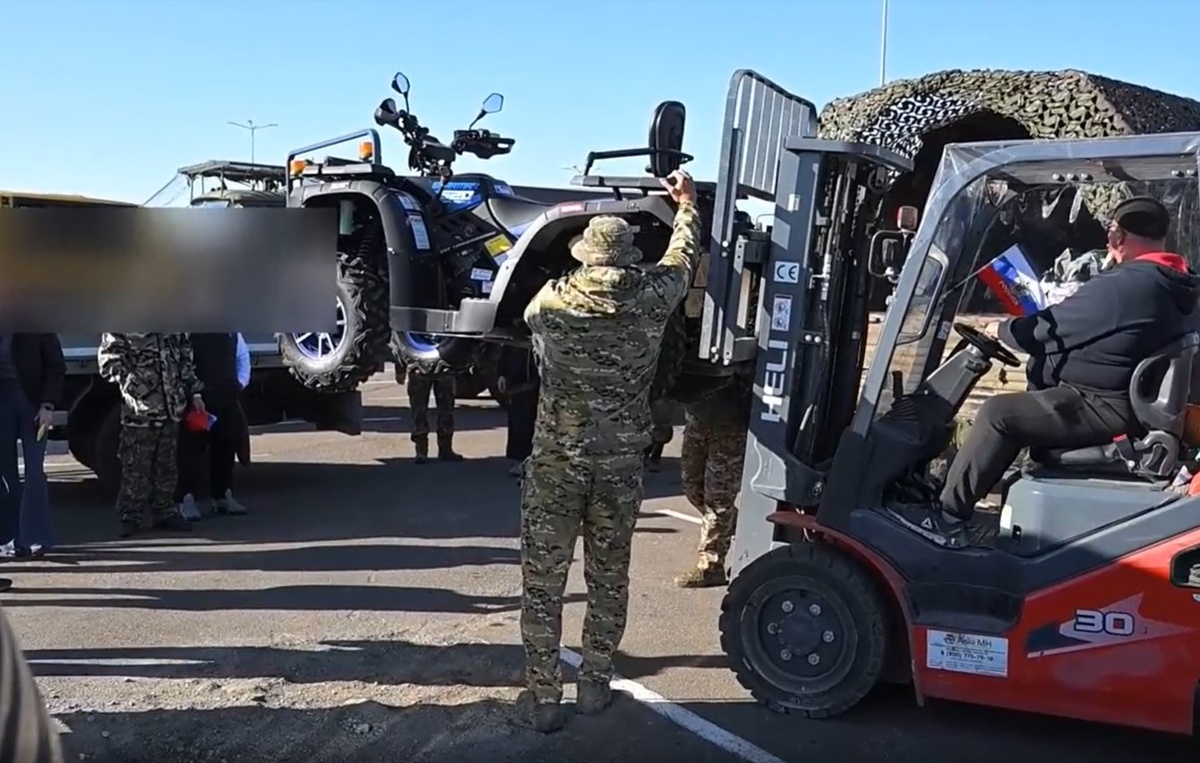 Фото: Отгрузка доставленной техники на СВО