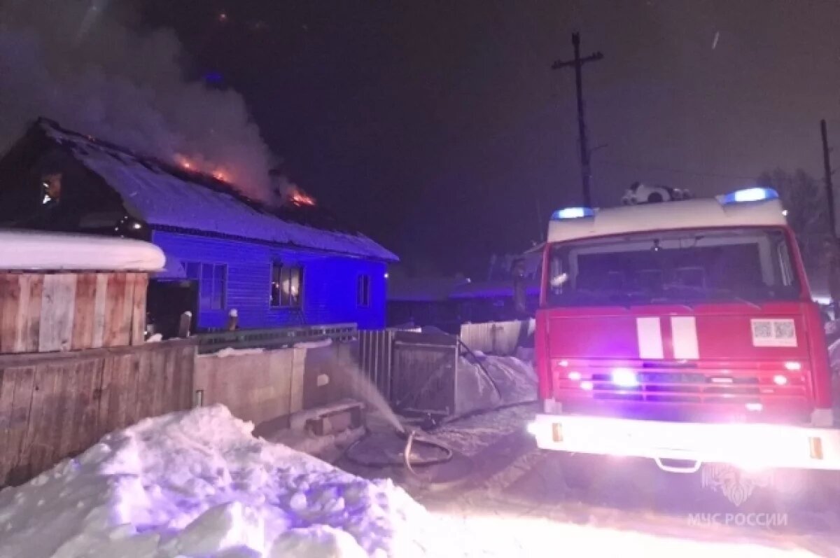    В Лесосибирске из-за неправильного использования печи сгорел частный дом