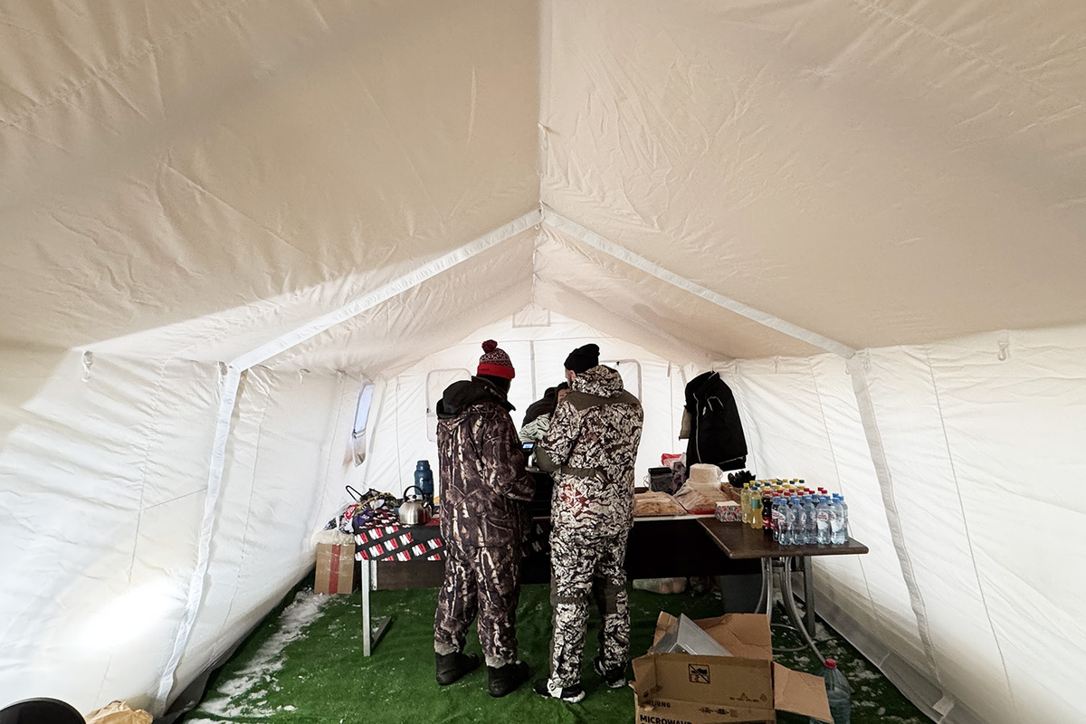 Быт в армейской палатке Берег