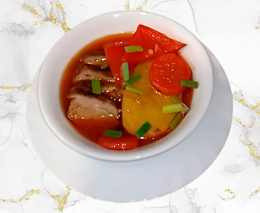 Тушеная утка с картофелем и овощами