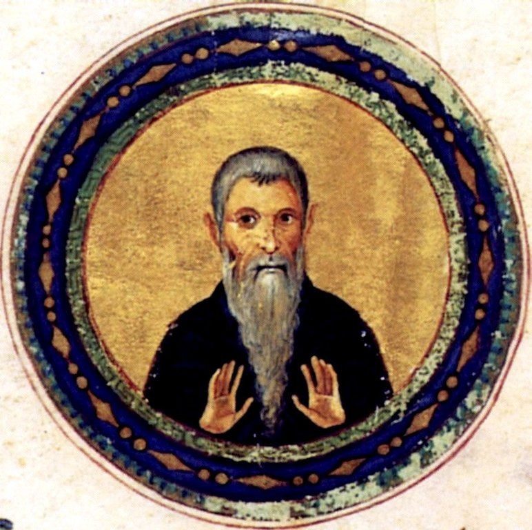 Преподобный Евфимий Великий. 10 в. Миниатюра.