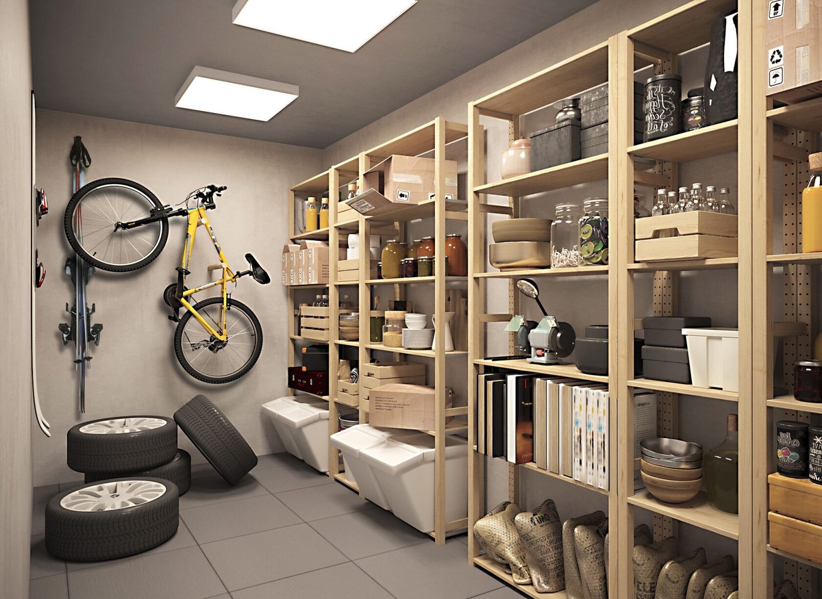 Пример организации пространства в кладовой