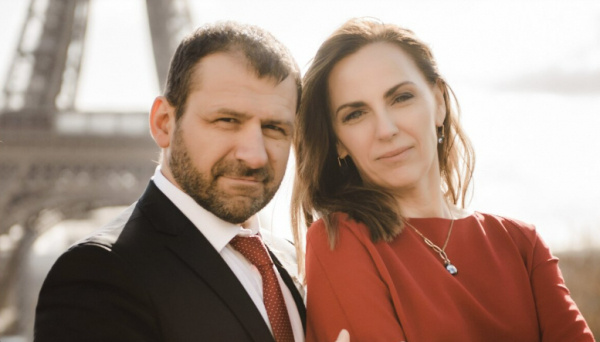    Игорь Рыбаков с супругой Екатериной