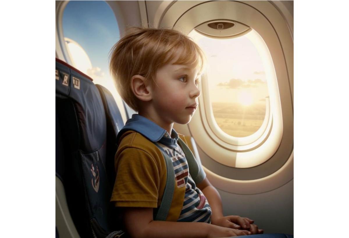    Дети летят за полцены