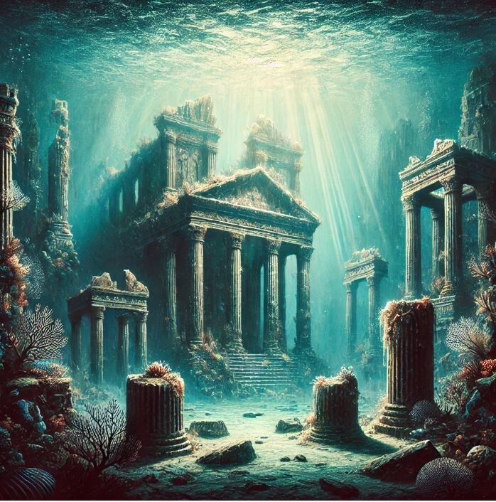 Атлантида, рисунок ИИ