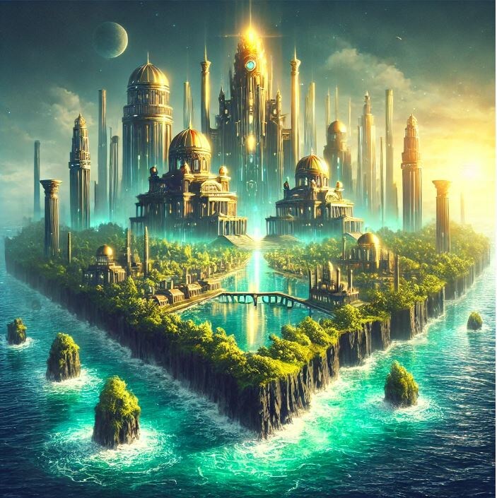 Атлантида, рисунок ИИ