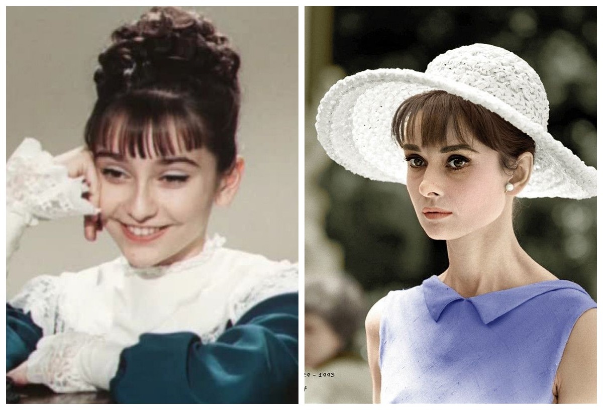 Ия Нинидзе и Одри Хепберн. Фотоколлаж сделан автором.