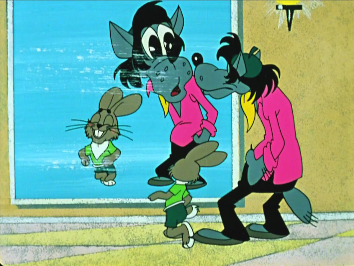 Кадр из мультфильма "Ну, погоди!" 