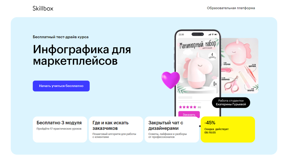 Инфографика для маркетплейсов — Skillbox