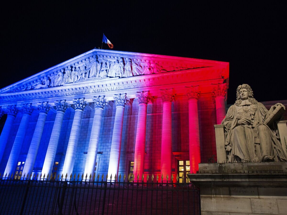    Здание Бурбонского дворца в Париже© РИА Новости . Ирина Калашникова