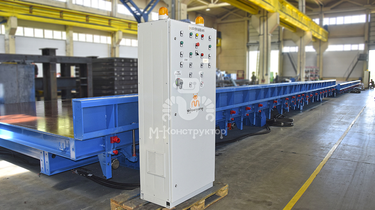 Поворотный стол с проставками и шкаф управления