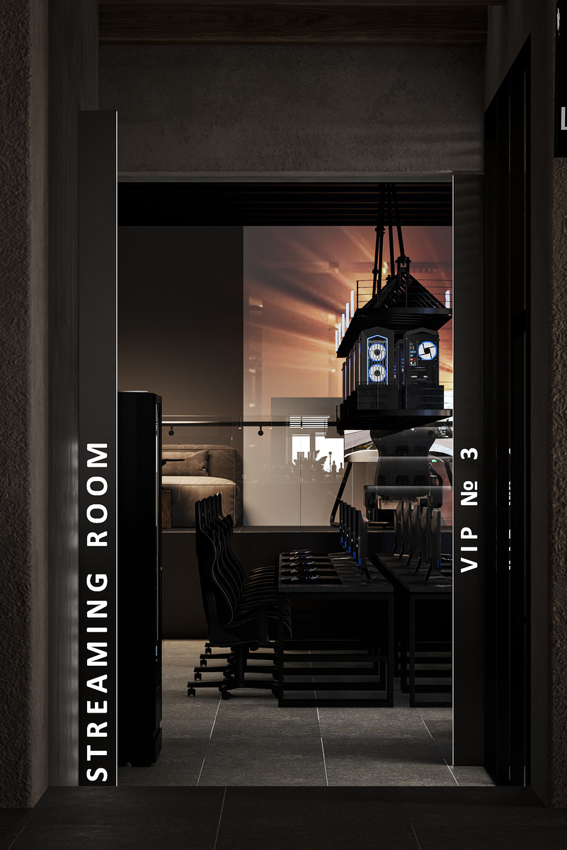 Визуализация компьютерного клуба, дизайн finoarte