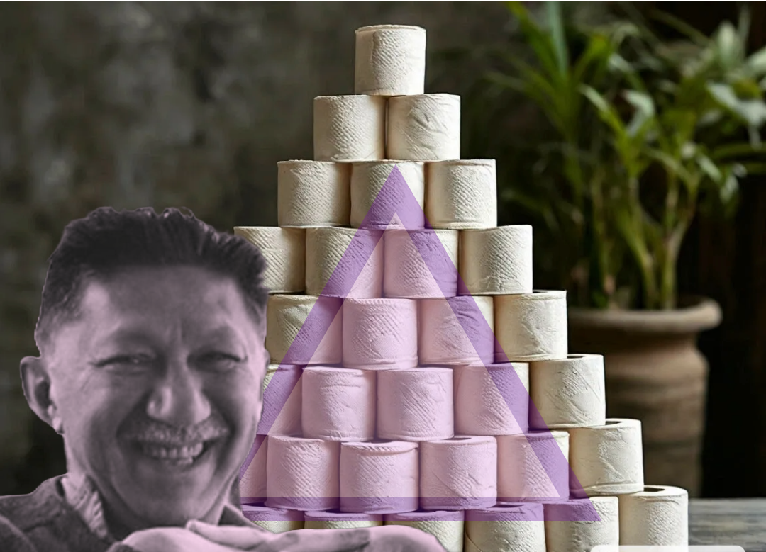 На картинке изображен А. Маслоу и фон из Шедеврума.