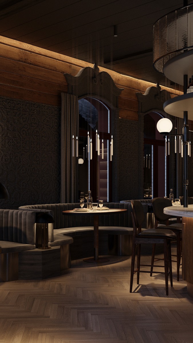 Визуализации дома питейной культуры в Тюмени