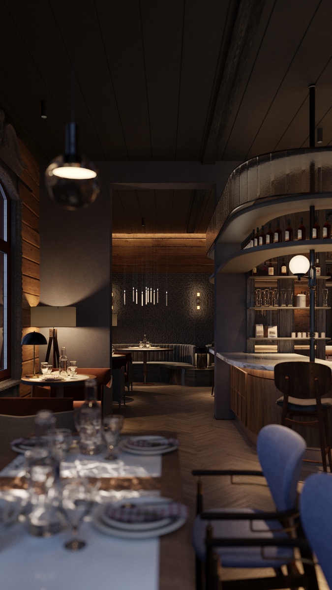 Визуализации дома питейной культуры в Тюмени